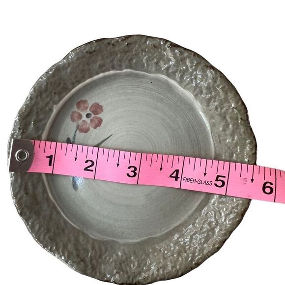 Stoneware set of 2 tea cups with saucers - Picture 8 of 9